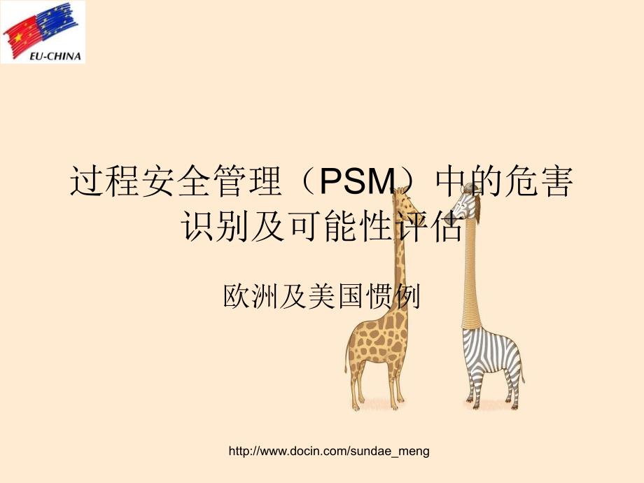 过程安全管理PSM中危害识别及可能性评估_第1页