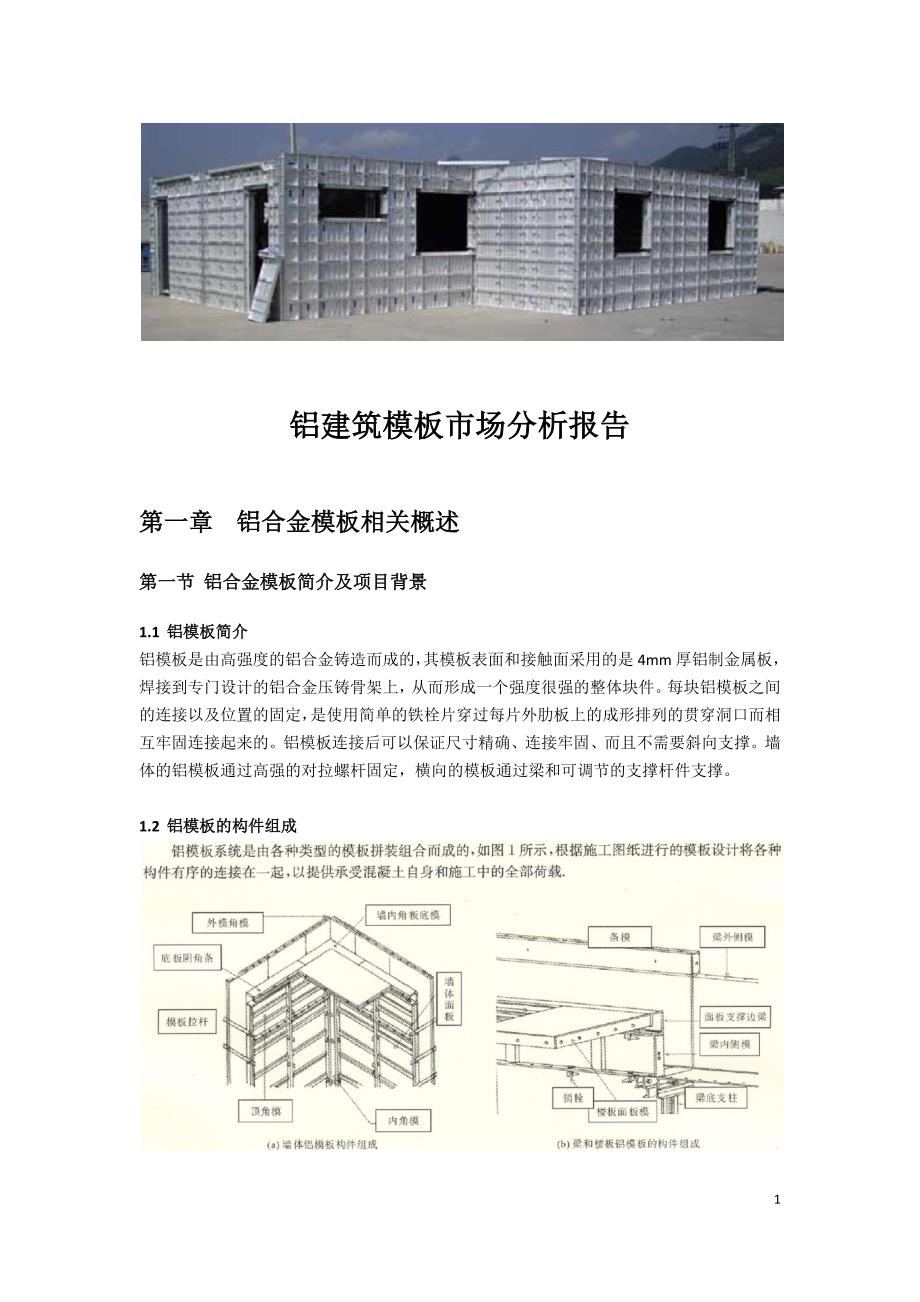 铝建筑模板市场报告_第1页