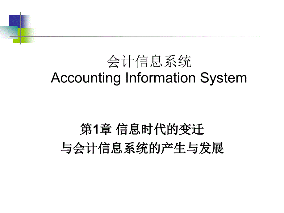 1－会计信息系统概述_第1页