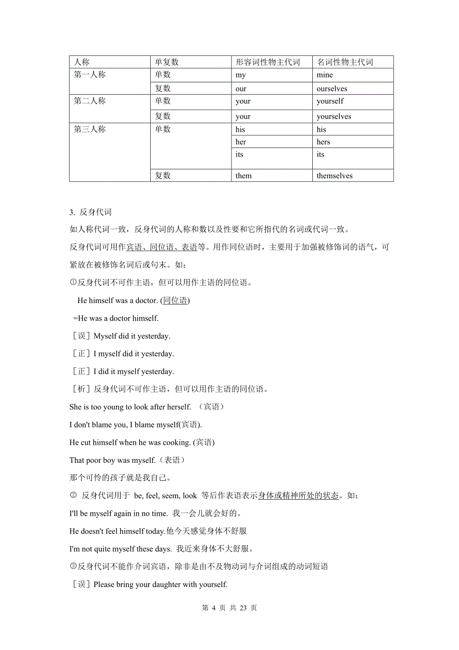 代词课件及随堂练习_第4页