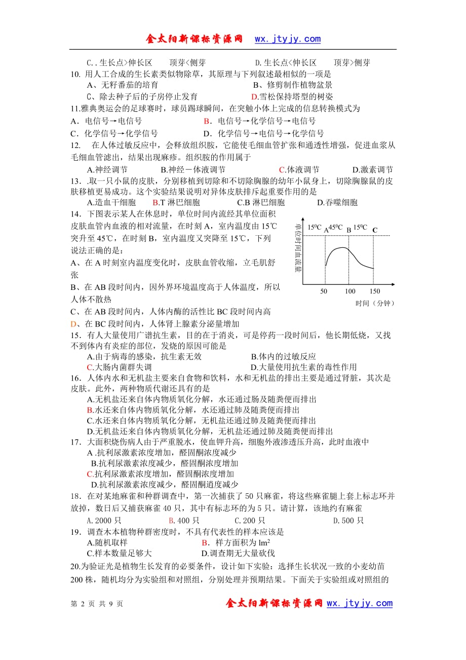 必修3综合测试(期末试卷)1_第2页