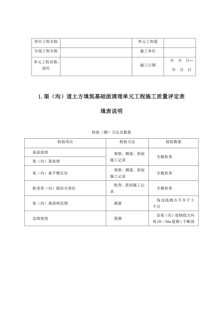 sl703-2015年灌溉与排水工程施工质量评定表_第3页