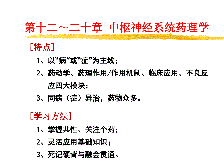 药理学12中枢神经系统药理概述_第4页