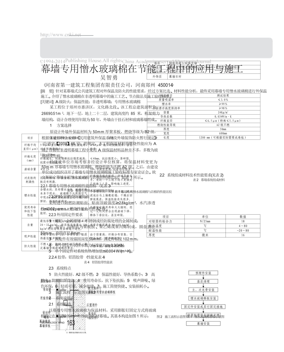 幕墙专用憎水玻璃棉在节能工程中的应用与施工_第1页