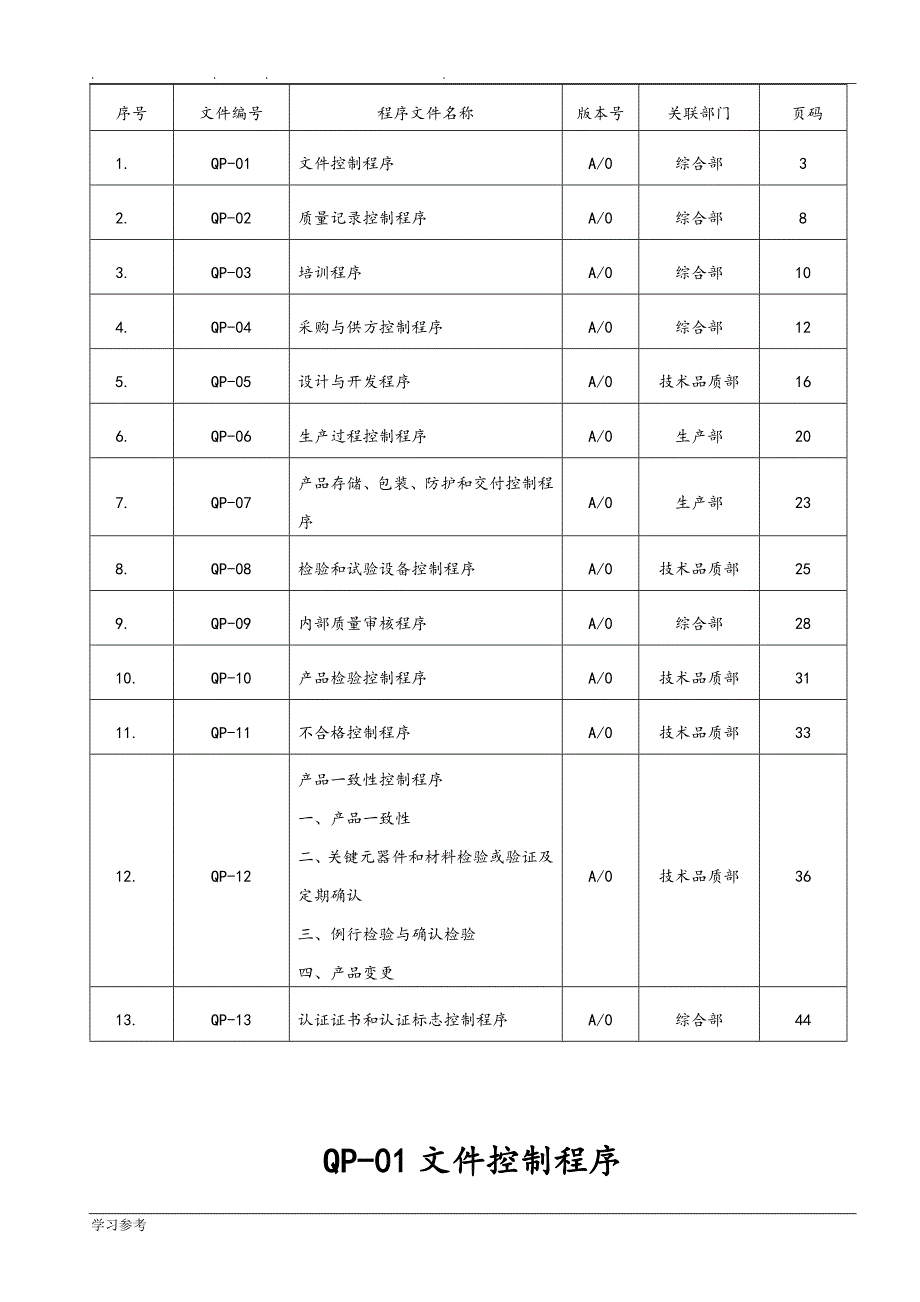 ISO程序文件全套_第2页