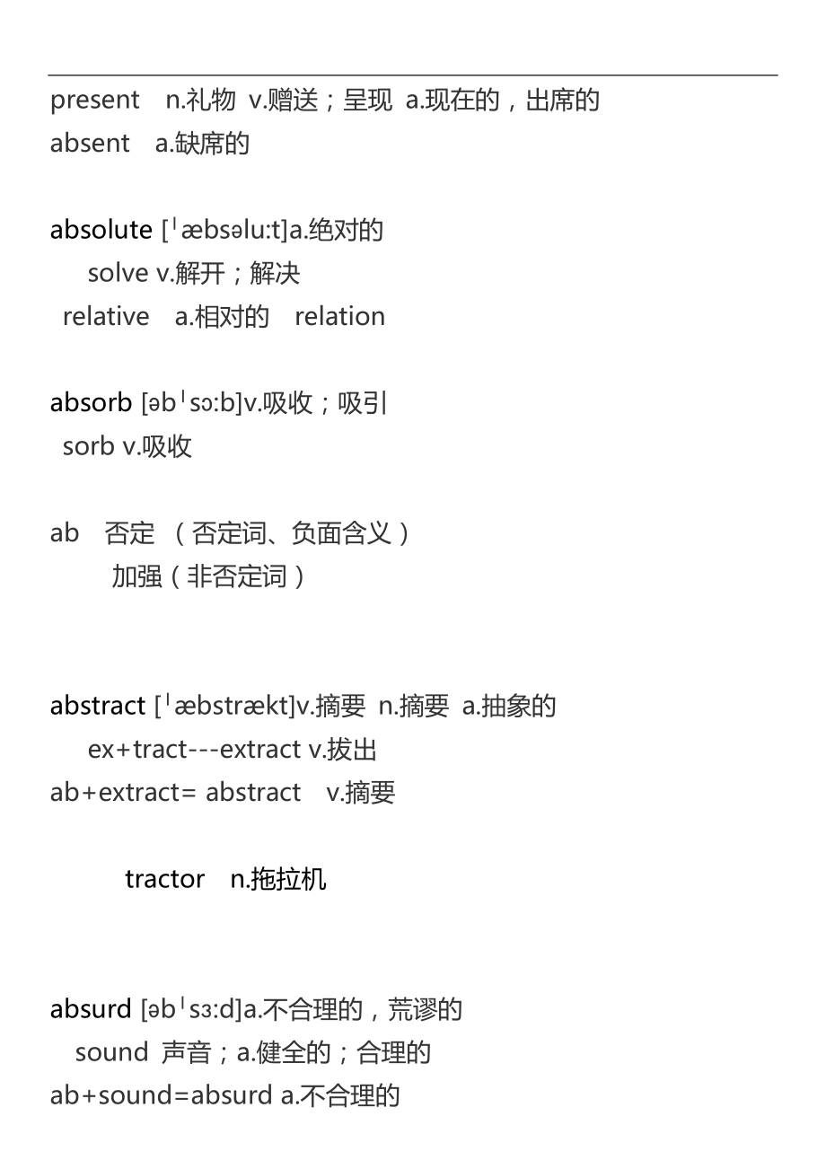 何凯文1575核心单词表刘一男精简讲义_第3页