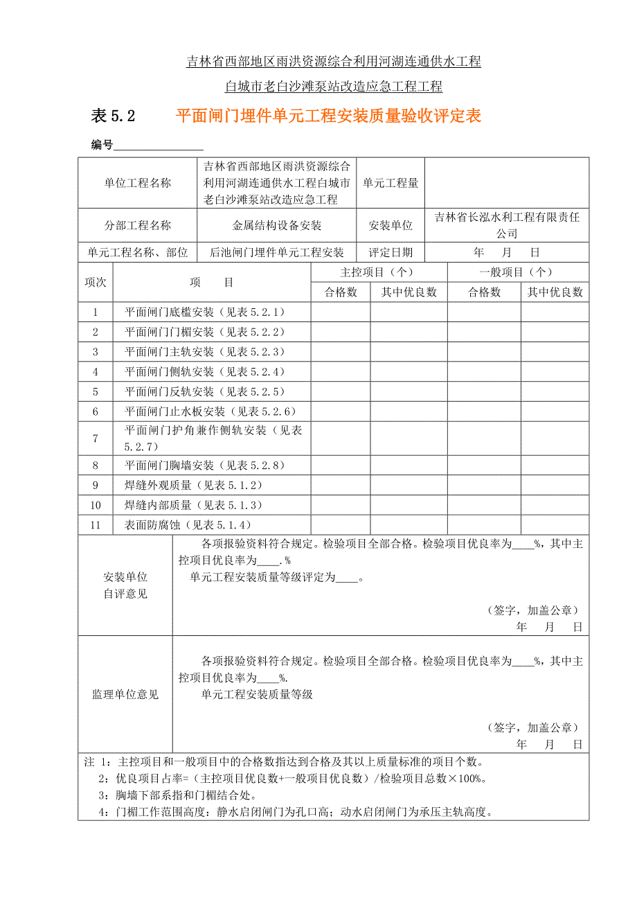 闸门(修正后,只有检查表)(2)_第1页