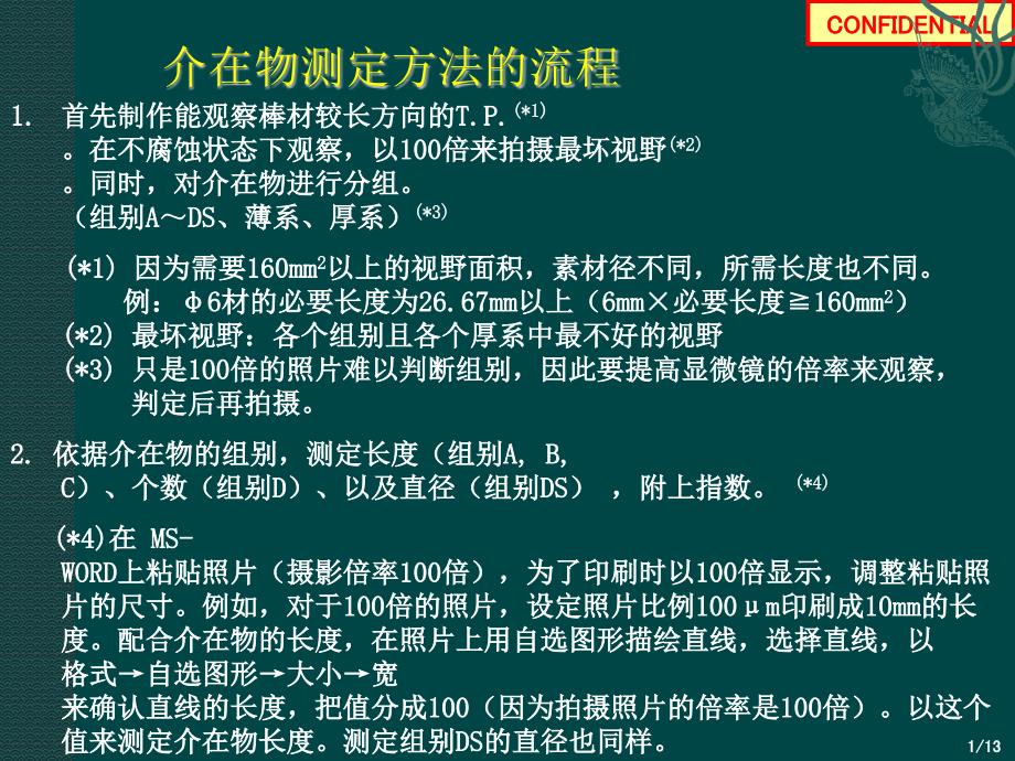 金属夹杂物(介在物)测定方法资料_第1页