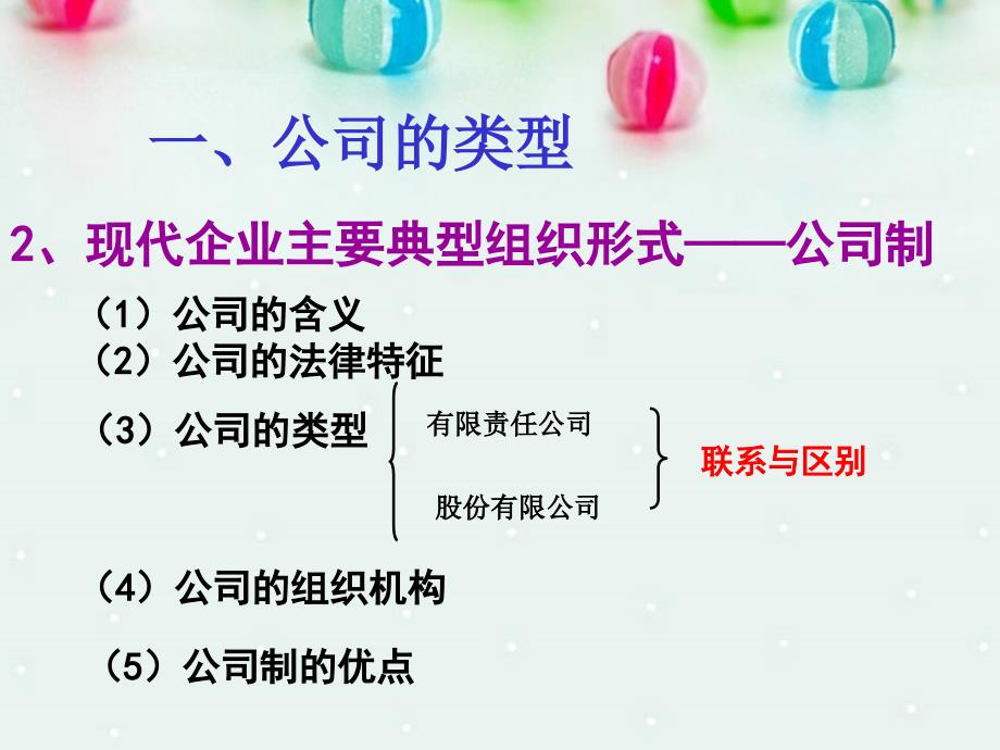 政治 第二单元第五课第一课时 公司的经营复习课件 新人教版必修1资料_第3页