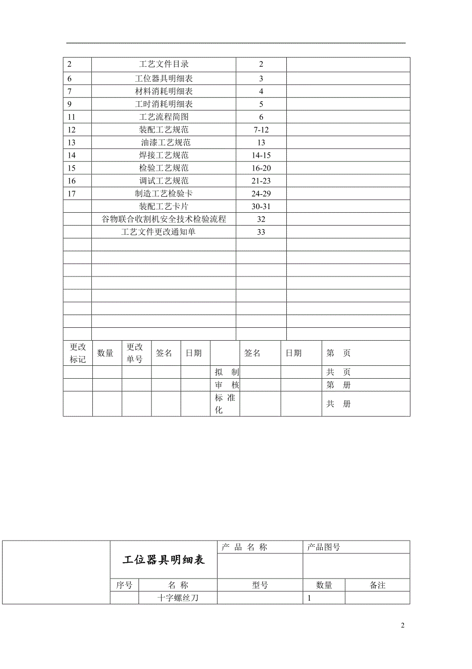 工艺文件格式汇编_第2页