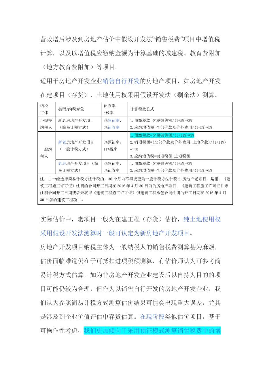 营改增后与房地产估价相关的税收好汇编_第4页