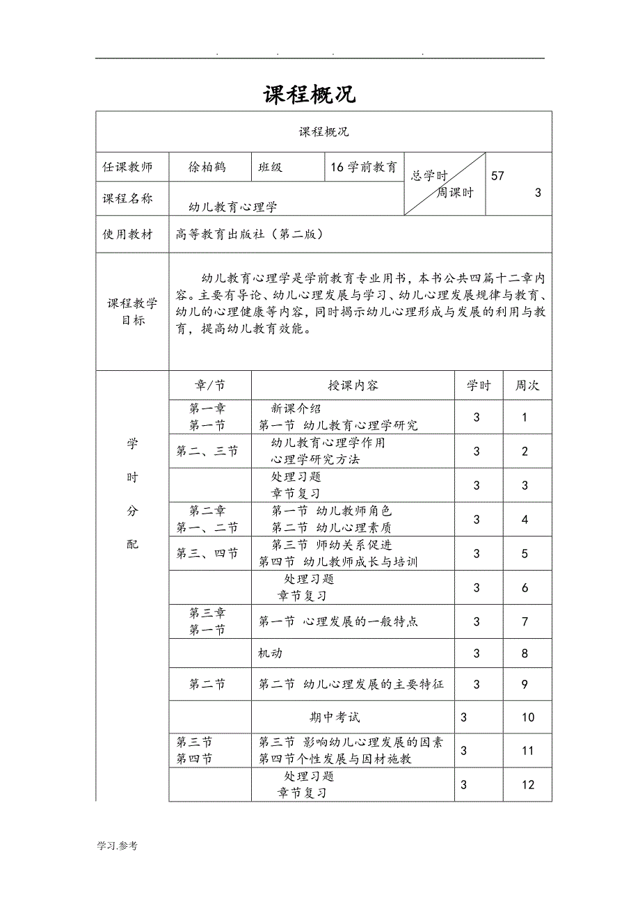 幼儿教育心理学教（学）案1_6章教（学）案_第2页