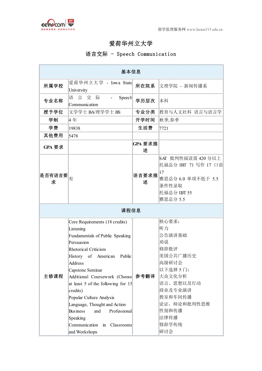 爱荷华州立大学语言交际本科专业_第1页