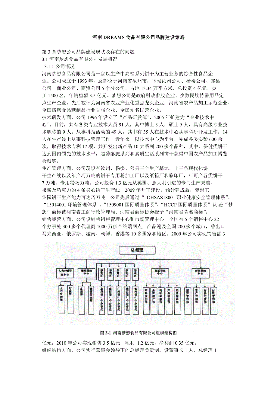 河南dreams食品有限公司品牌建设策略_第1页