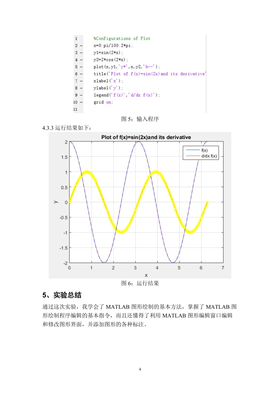 matlab实验 plot图形绘制_第4页