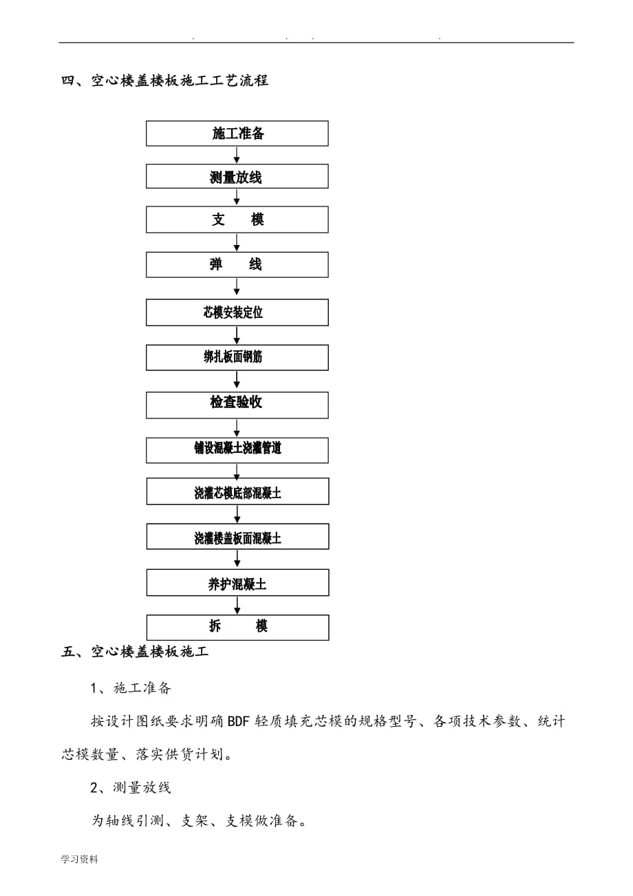 空腹楼板工程施工设计方案_第3页