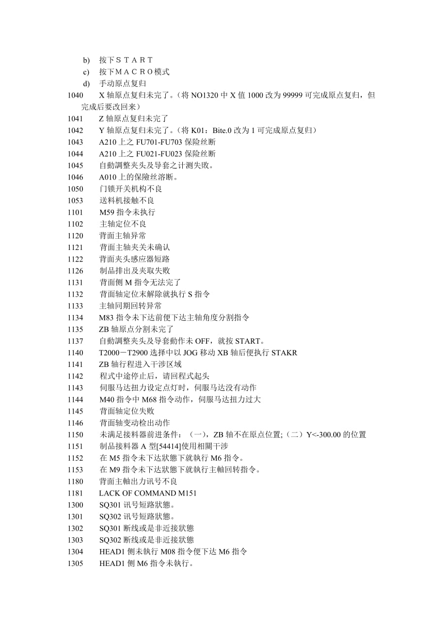 STAR电脑机常见故障代码及排除_第2页