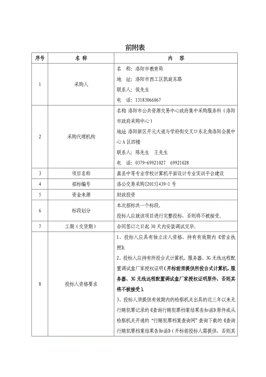 公开招标嵩县中等专业学校计算机平面设计专业实训平台建设_第3页