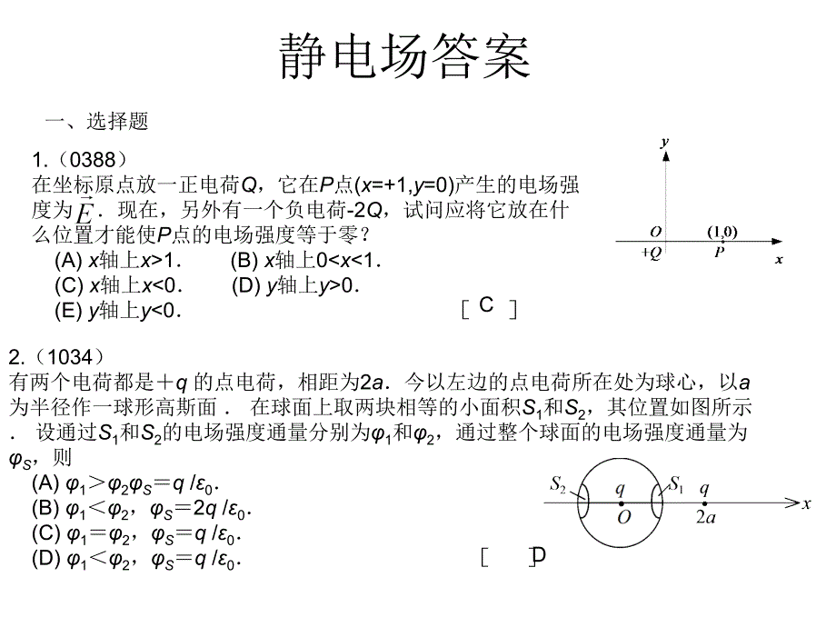 静电场习题答案[1]_第1页