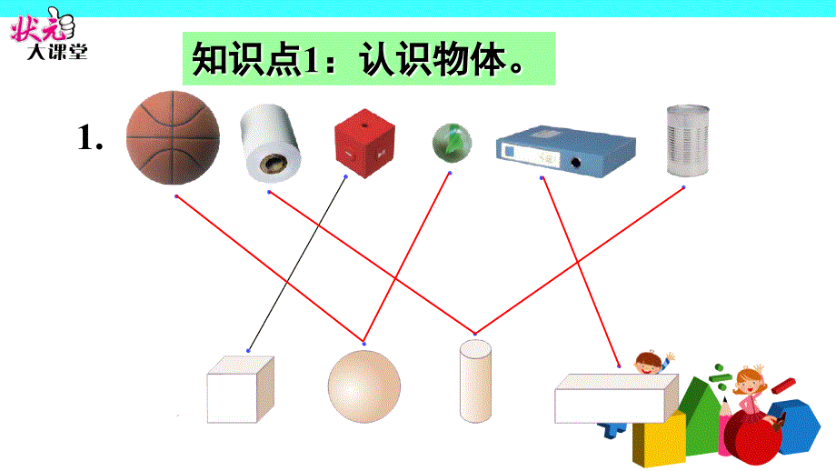 人教数学一年级上《认识图形》练习课（第1-2课时）_第3页