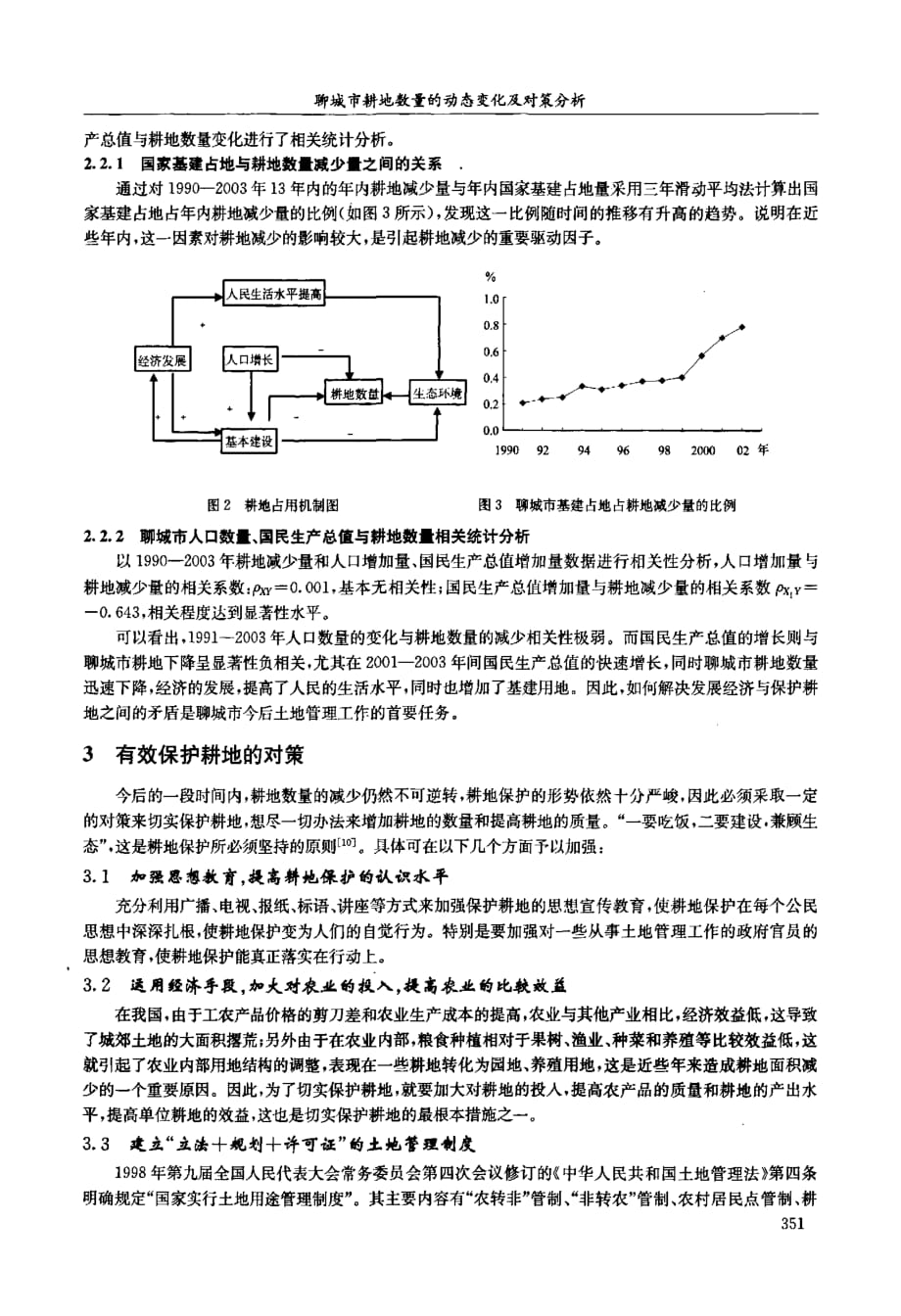 聊城市耕地数量的动态变化及对策分析_第3页