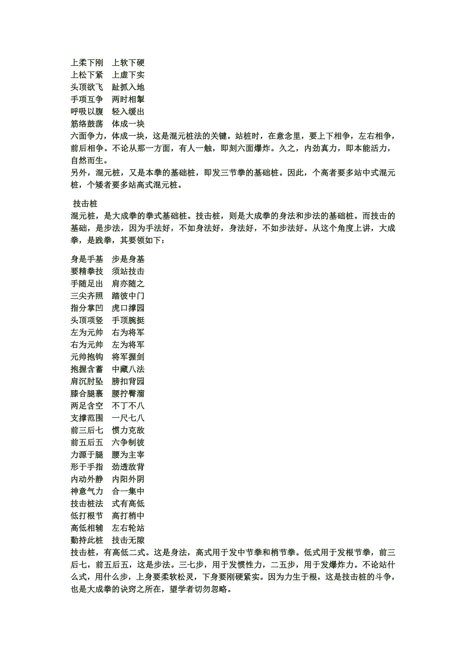 王芗斋大成拳拳谱、桩法、步法、试力、发劲、实战技巧资料_第4页