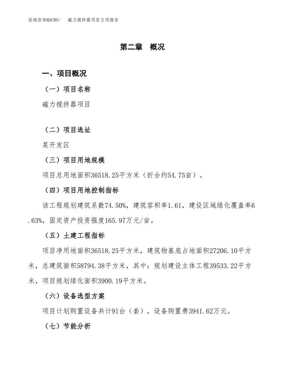 磁力搅拌器项目立项报告(参考模板及重点内容).docx_第5页