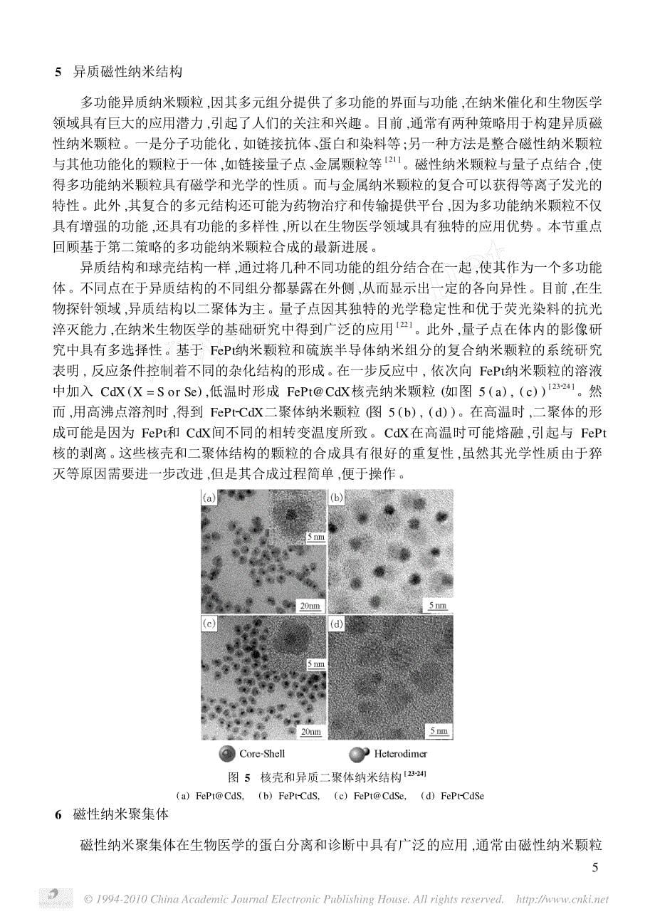磁性纳米材料的化学合成_功能化及其生物医学应用_第5页