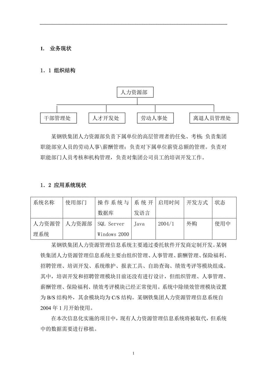 （精品文档）2019年集团公司人力资源信息化系统业务需求书_第5页