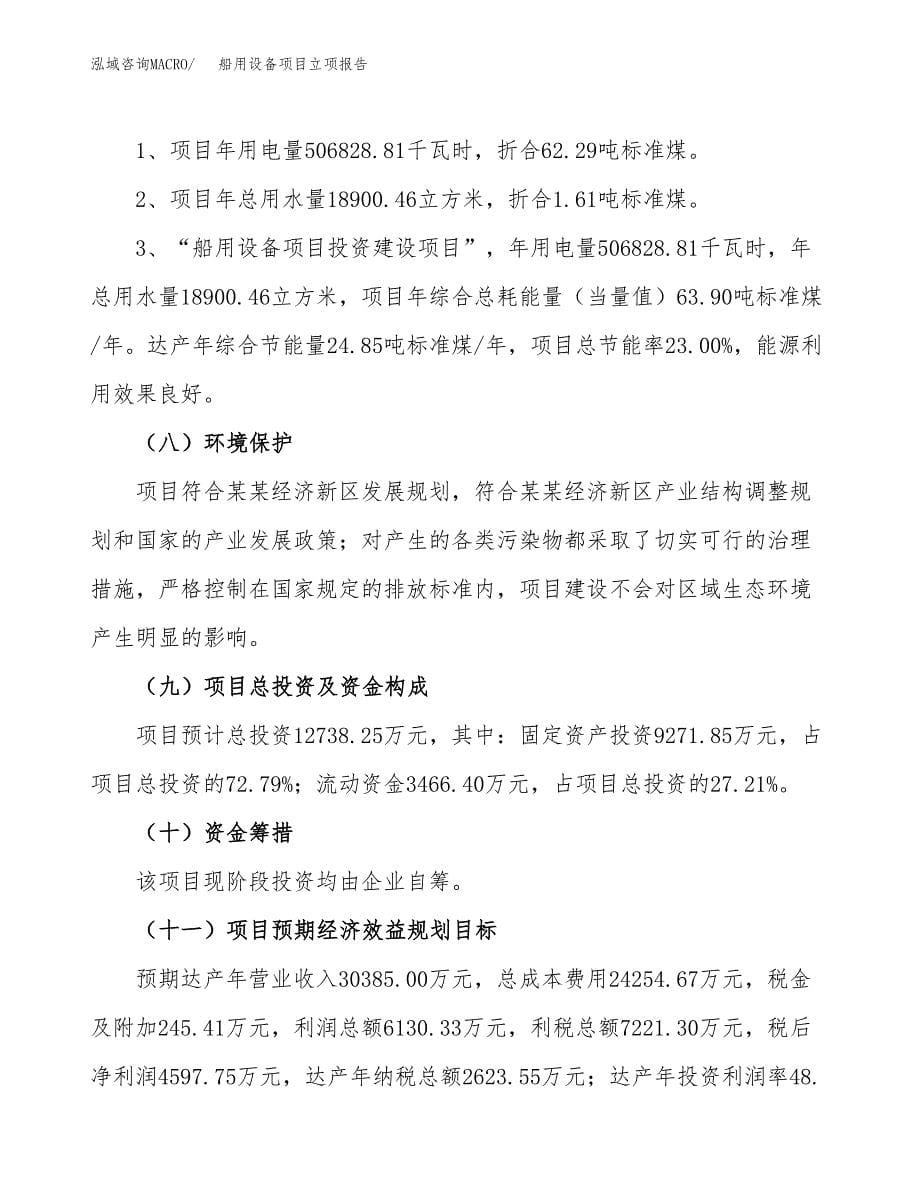 船用设备项目立项报告(参考模板及重点内容).docx_第5页