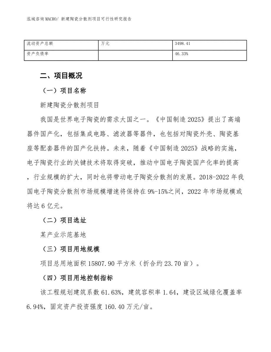 新建陶瓷分散剂项目可行性研究报告.docx_第5页