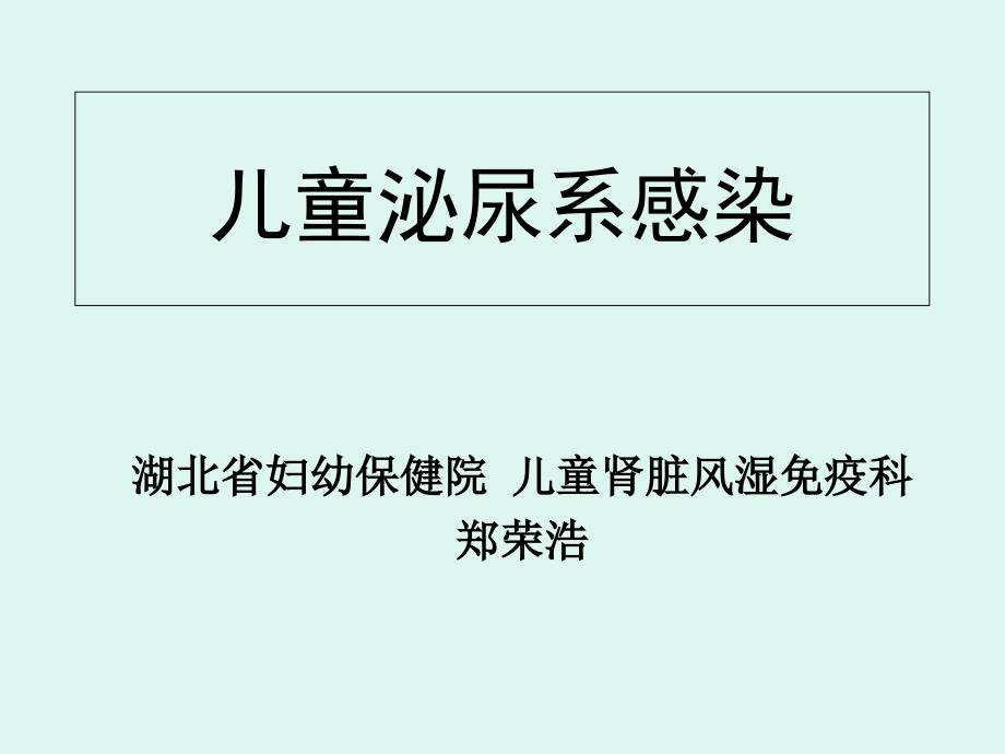 儿童泌尿系感染.ppt_第1页