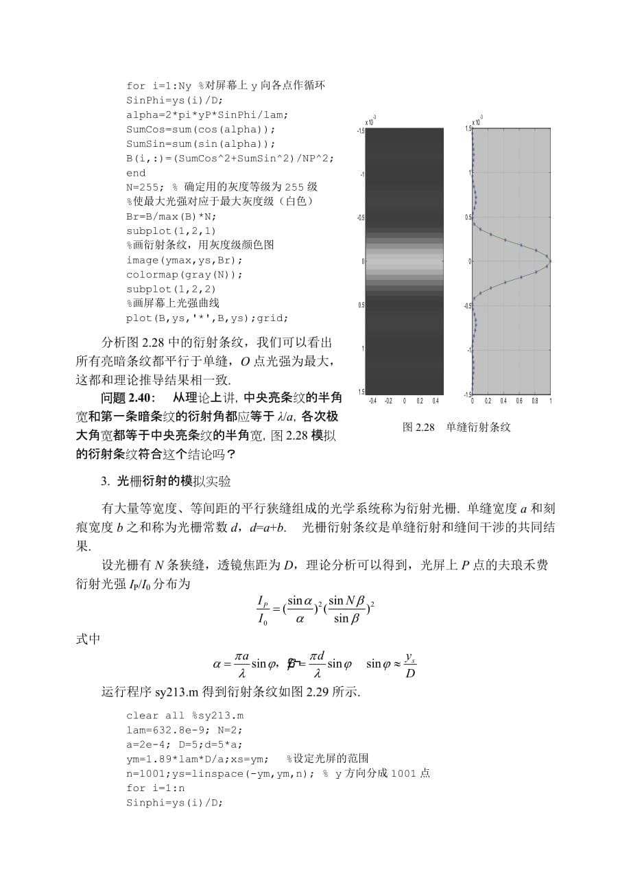 matlab在物理学中应用光衍射_第5页