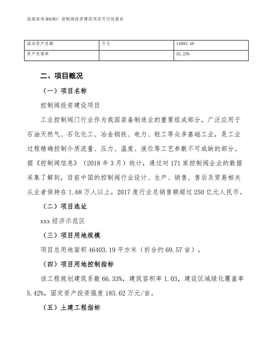 控制阀投资建设项目可行性报告.docx_第5页