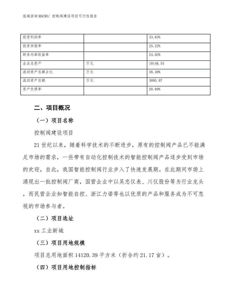 控制阀建设项目可行性报告.docx_第5页