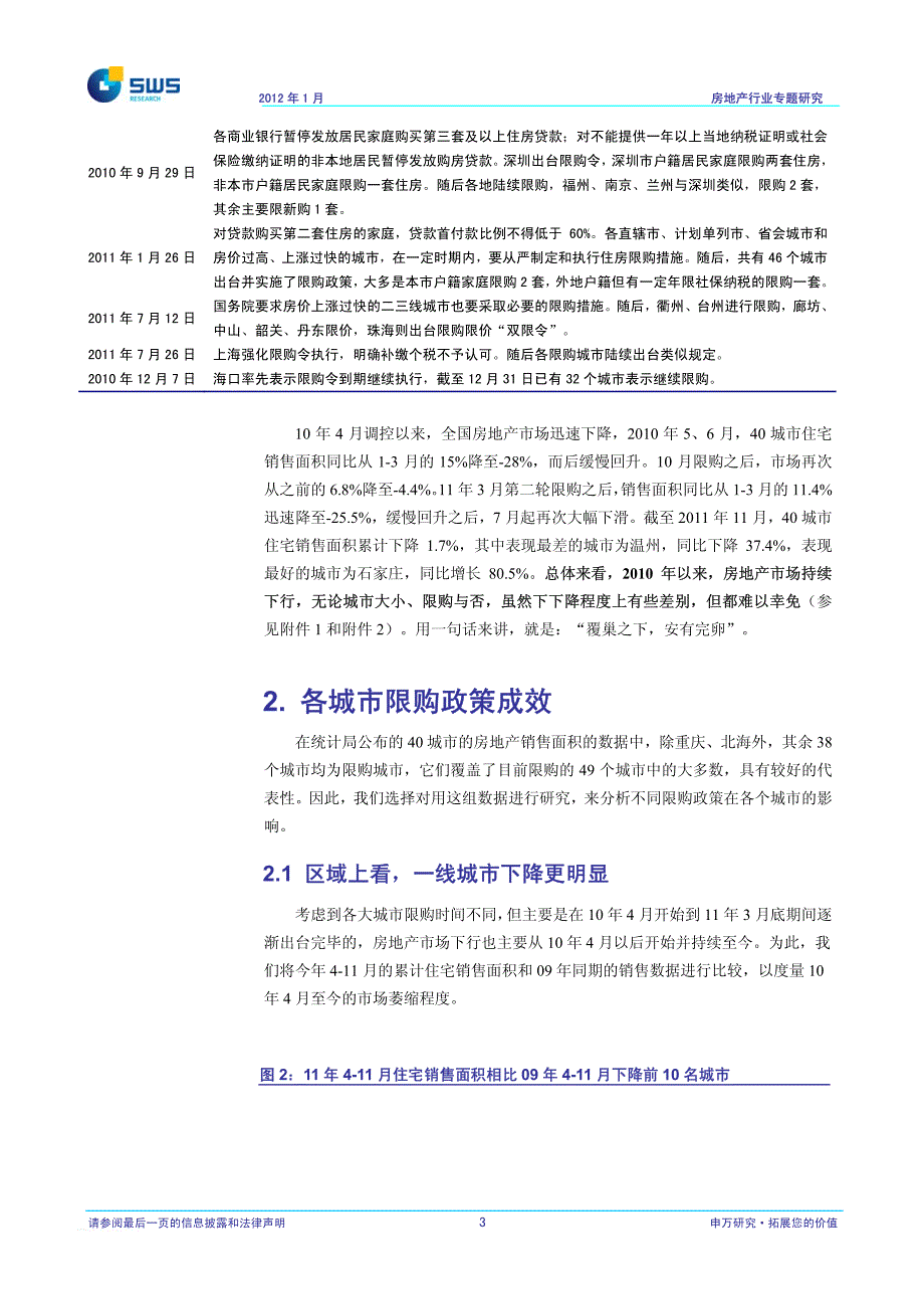 房地产行业专题研究三：各城市限购政策效力比较——房地产销售孰主兴衰？_精编_第4页