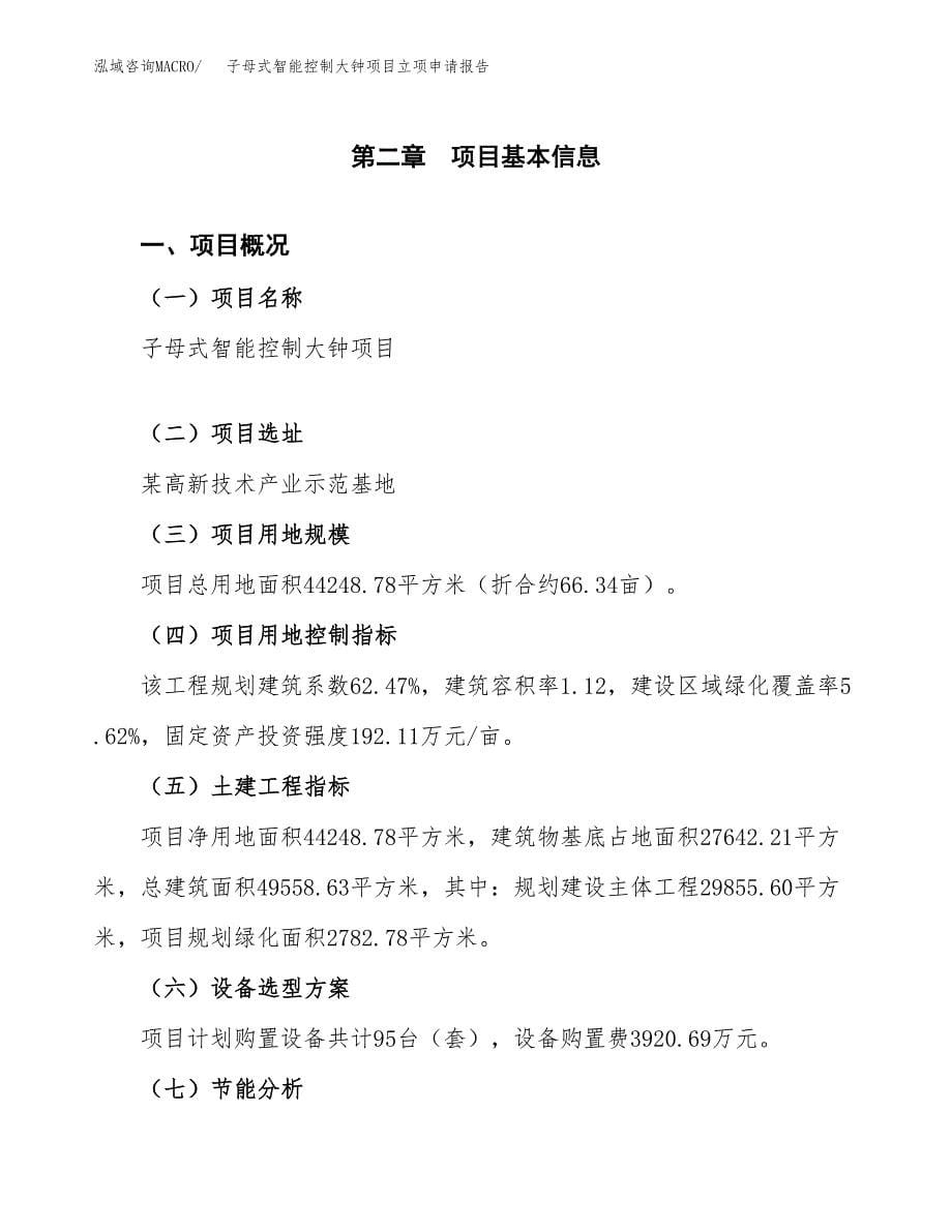 子母式智能控制大钟项目立项申请报告（总投资16000万元）.docx_第5页