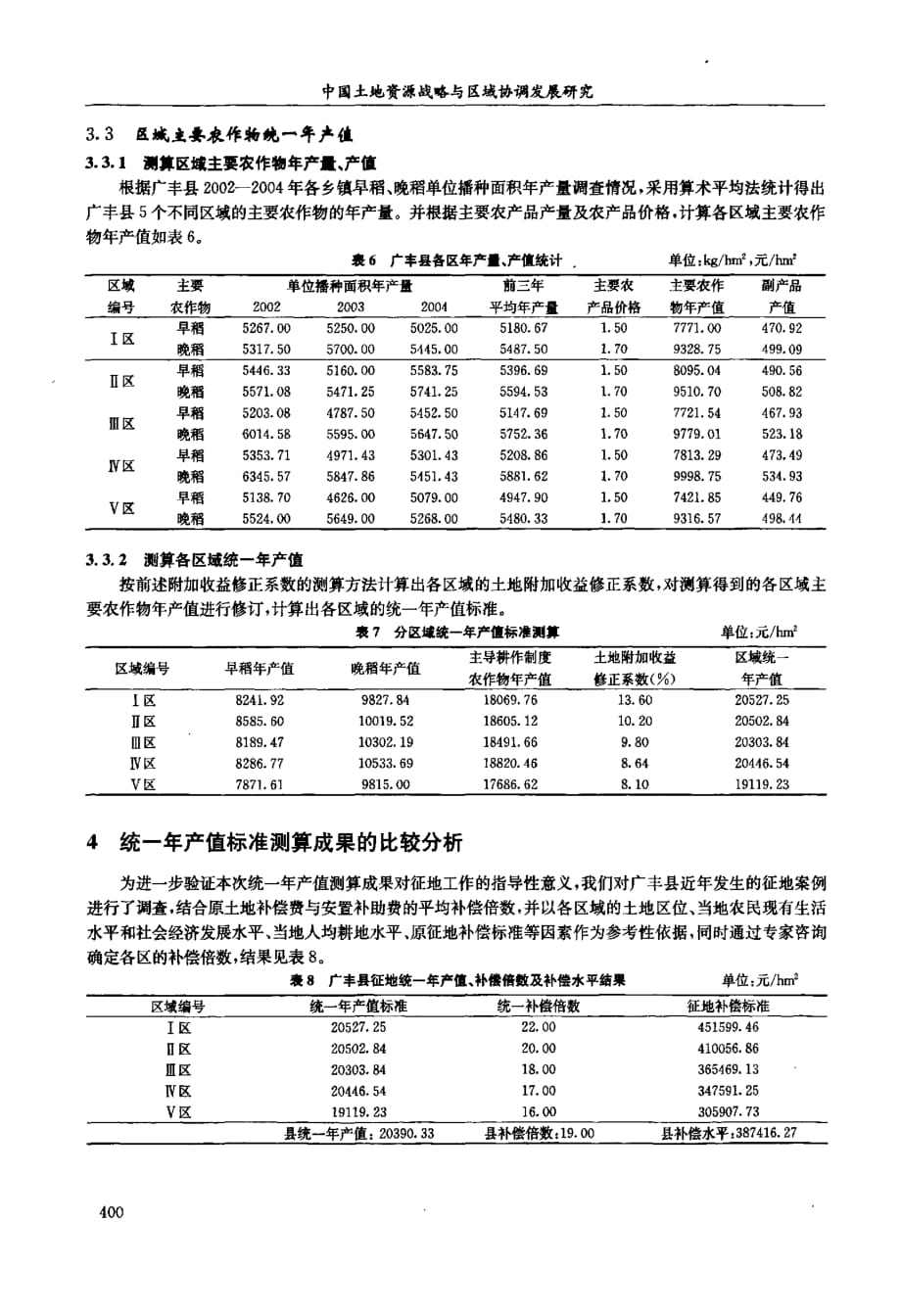 广丰县征地统一年产值标准测算的实践研究_第4页