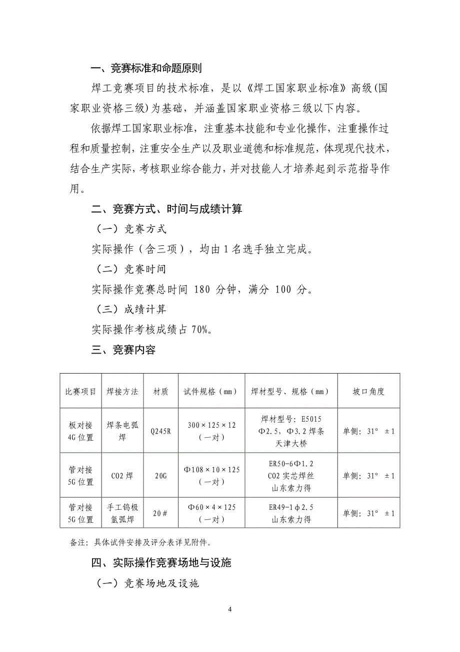 郑州市职业技能竞赛技术规程_第4页