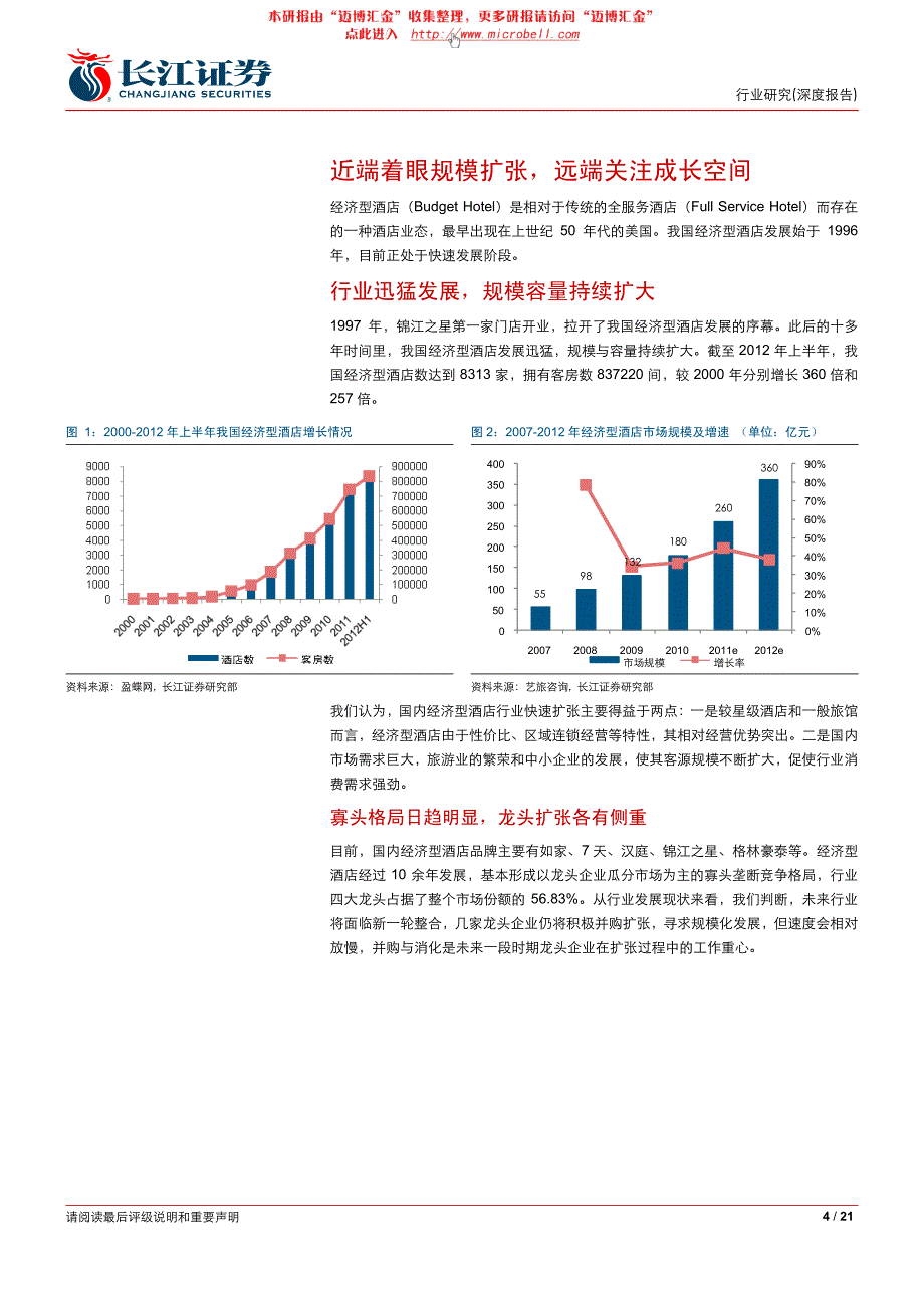 长江证券-酒店、度假村与豪华游轮行业：经济型酒店逆势成长尽显峥嵘_第4页