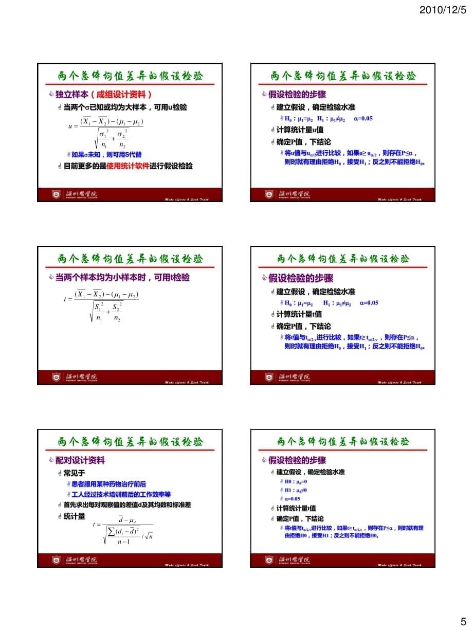 第六讲　假设检验基础_第5页