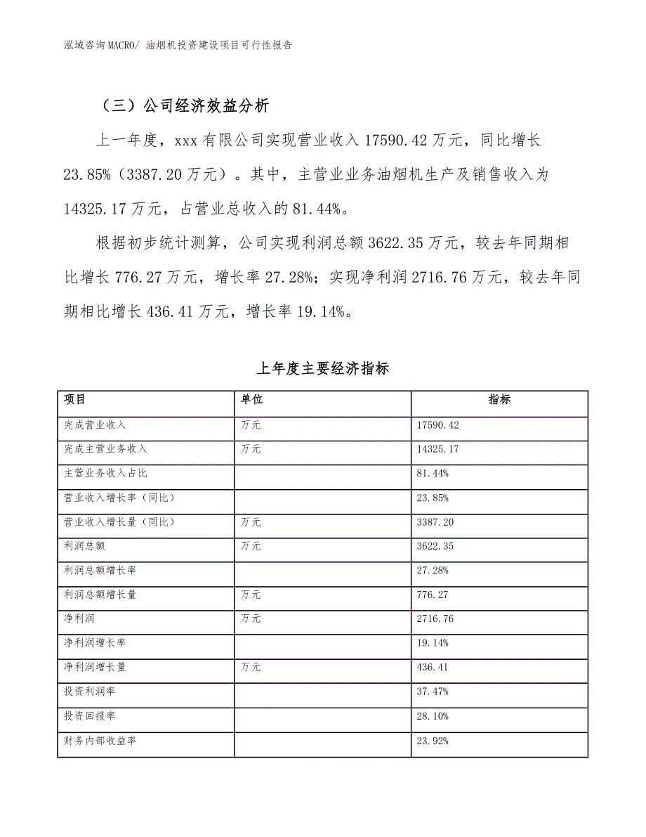 油烟机投资建设项目可行性报告.docx_第4页