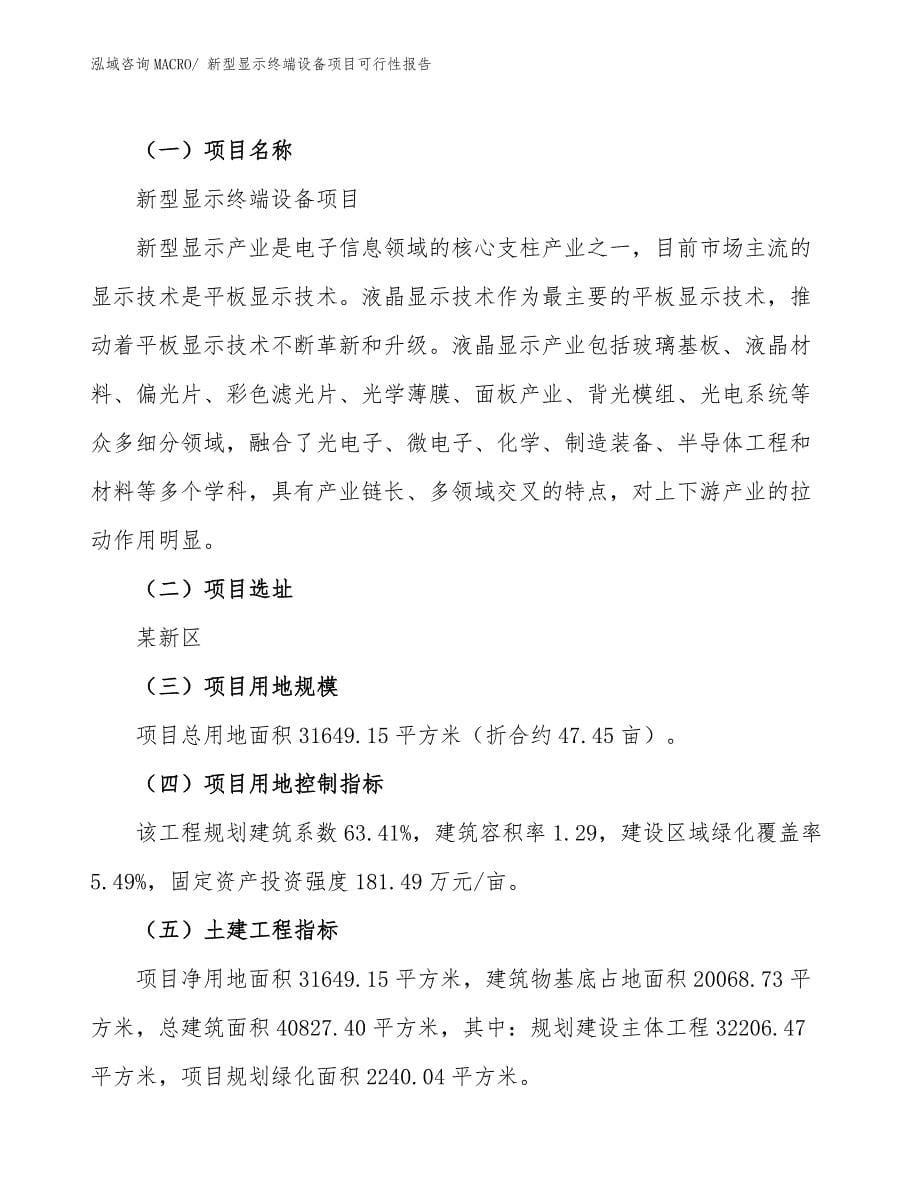 新型显示终端设备项目可行性报告.docx_第5页