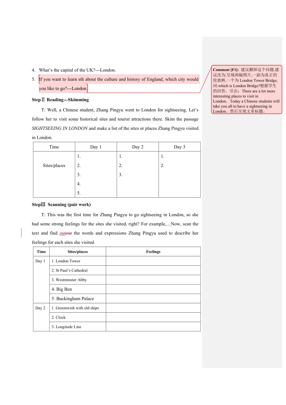 新人教版高中英语必修5unit2theunitedkingdom教案_第3页