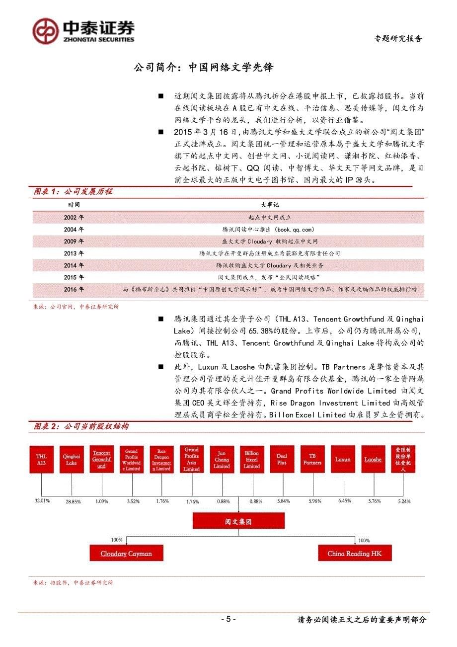 传媒行业专题研究报告：阅文上市在即网络文学板块机会可期_精编_第5页