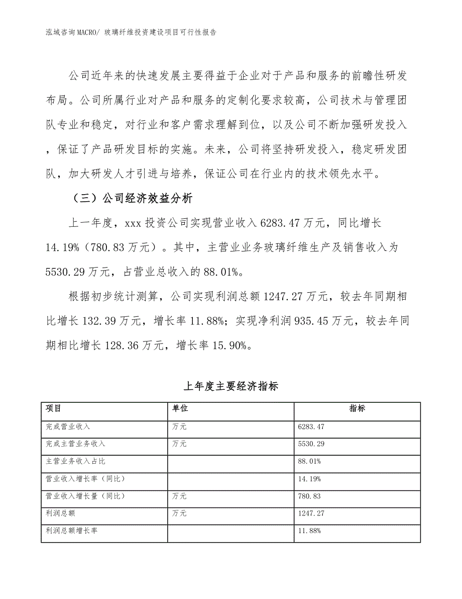 玻璃纤维投资建设项目可行性报告.docx_第4页