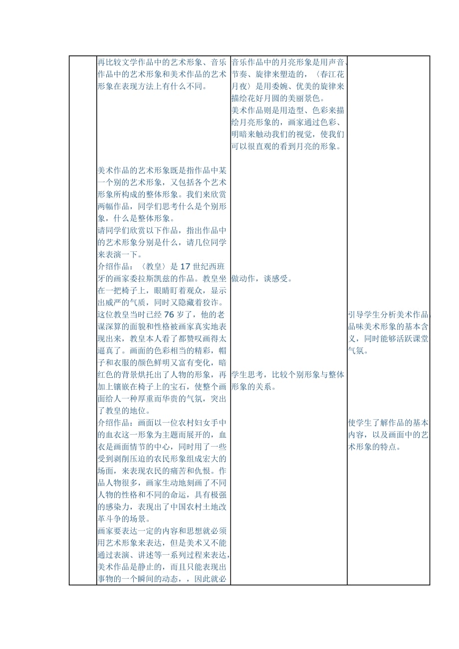 高中美术2课美术作品的艺术语言的教案_第2页