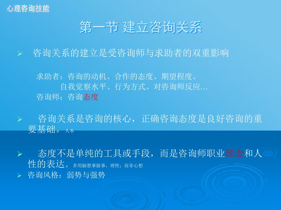 心理咨询师三级考试教材指导培训课件咨询技能三级_第4页