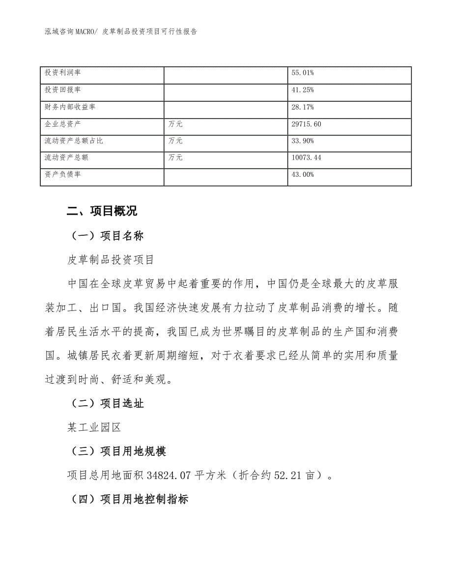 皮草制品投资项目可行性报告.docx_第5页