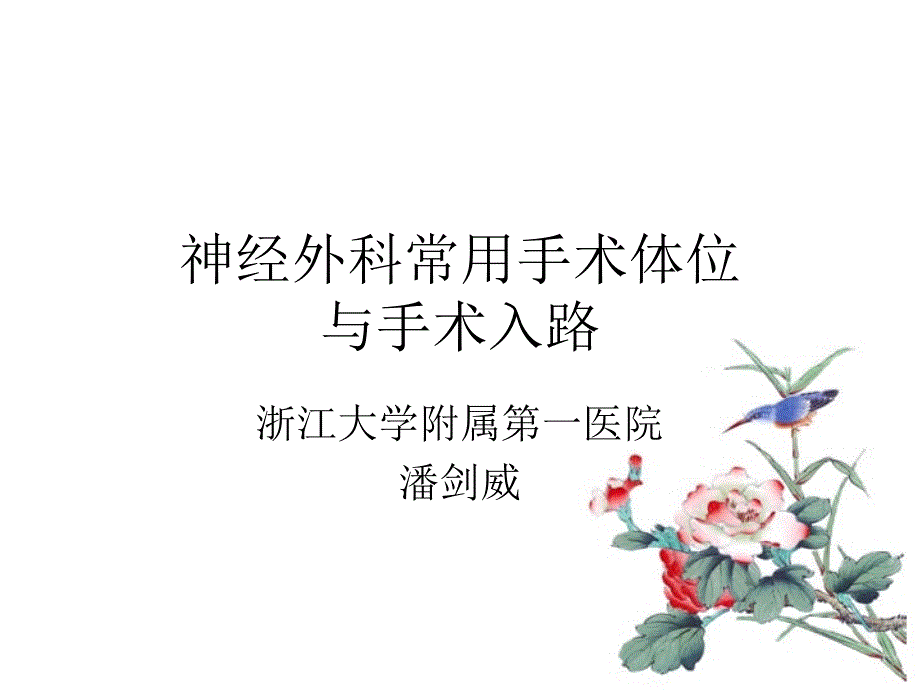 神经外科手术的体位与入路.ppt_第1页